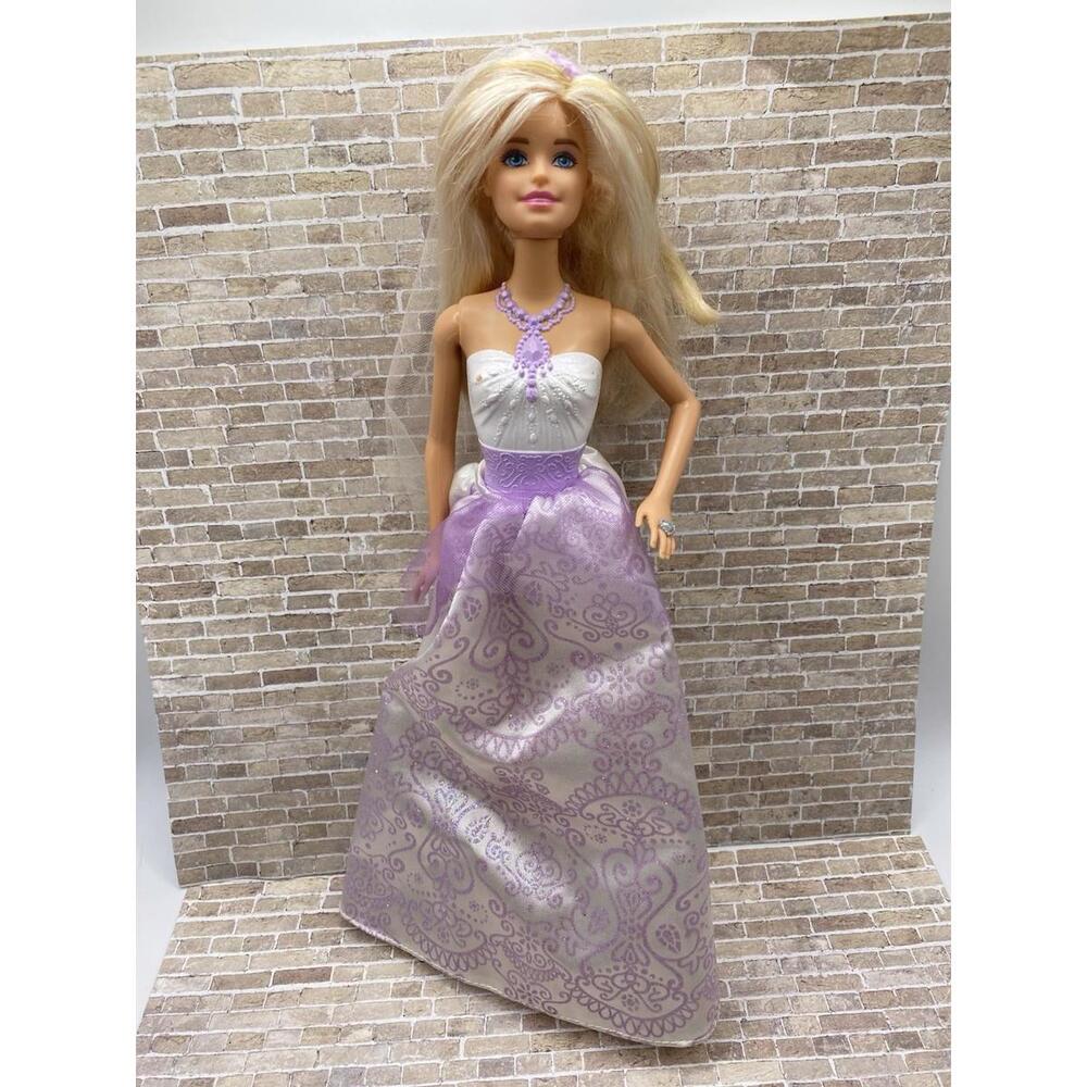 Barbie Bride Doll You Can Be A Dreamer Lavender/white Wedding 2015. B15